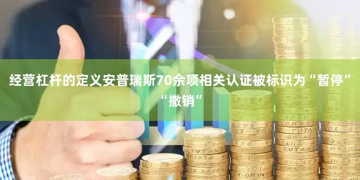 经营杠杆的定义安普瑞斯70余项相关认证被标识为“暂停”“撤销”
